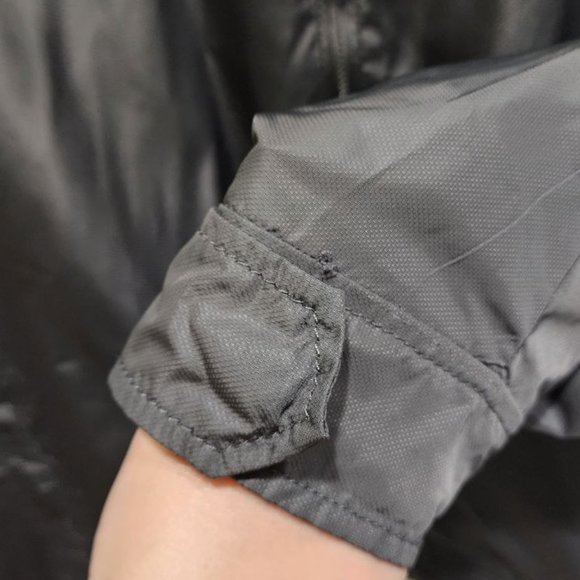 Banana Republic Jacket Men's Size XL Gray Waterproof Windbreaker Hooded Zip - Picture 14 of 16